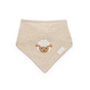 PUREBABY Cream Sheep Bandana Bib